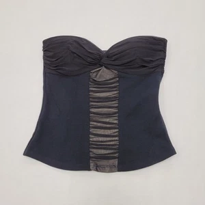 Urban Behavior Women's Strapless Twisted Corset Top Color Black Size M - Picture 1 of 7