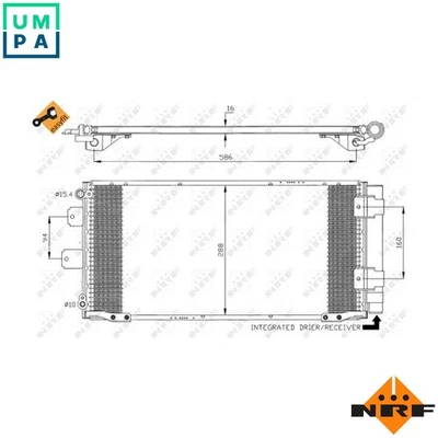 CONDENSER AIR CONDITIONING 35436 FOR TOYOTA COROLLA/Liftback/Compact 1.6L 4cyl - Image 1 of 4