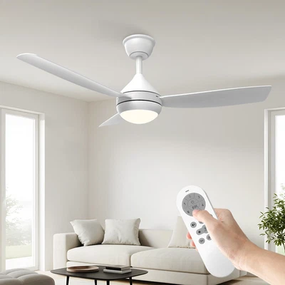 Ventilatore a Soffitto 106 Cm Con Luce LED Regolabile E Telecomando, Montaggio F - Immagine 1 di 4