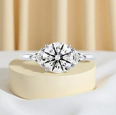 2.00 CT Round Cut Diamond Wedding Ring IGI Lab Grown 950 Platinum Christmas Sale - Image 1 of 4