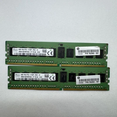 Lote de 2 SK Hynix 8GB 1Rx4 PC4-2113P-RC0 HMA41GR7MFR4N-TF Servidor Memoria RAM Foto 1 de 2