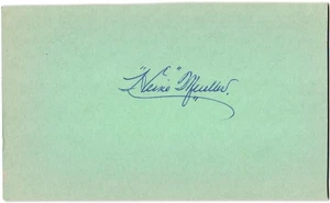 Heinie Mueller -Autograph- 1920-35 STLN, NYG, BOSN - Picture 1 of 1