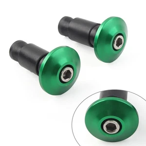 CNC 7/8'' Handle Bar End Weights Handlebar Grips Cap Plugs Dirt Bike Green wi - Bild 1 von 7