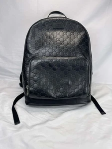 Gucci Guccissima Signature Day Backpack Black SPB-JB 348233 - Picture 1 of 13