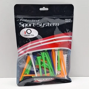 IO FINGER TEN Golf Tees 3 1/4 Inch Big Cup Plastic Value 50 Pack - Bild 1 von 6