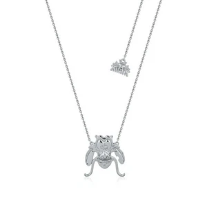 Disney Couture Kingdom - Mulan - Mushu Necklace White Gold - Picture 1 of 2