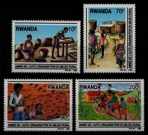 Ruanda 1989 - Mi-Nr. 1417-1420 ** - MNH - Espacio Rural - Imagen 1 de 1