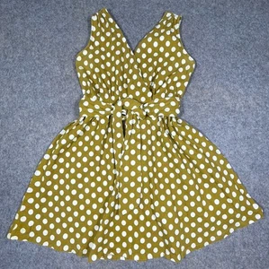 Lindy Bop VTG Style Polka Dot Sleeveless Dress Belted Womens Size US 5XL UK 24 - Picture 1 of 9