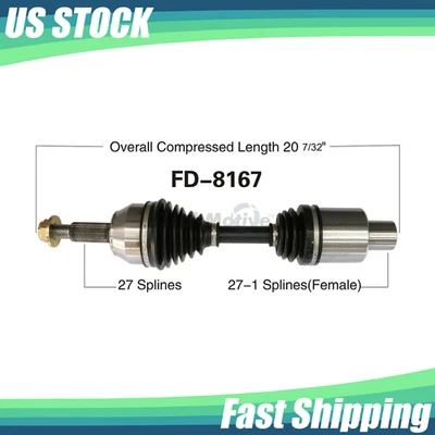 For 4WD 2003 2004 2005 2006 2007 2008-2011 Ford Ranger Front Right CV Axle Shaft - Image 1 of 4