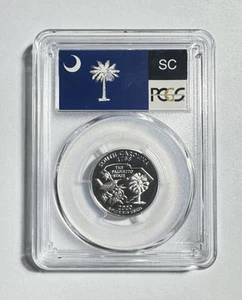 2000 S, SILVER South Carolina Statehood Quarter PCGS PR 69 DCAM - Picture 1 of 2