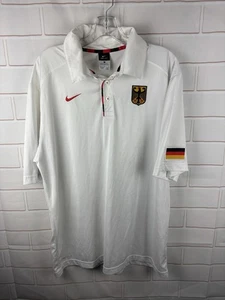 Nike Deutschland International Fußball Soccer Poloshirt Größe L weiß - Bild 1 von 8