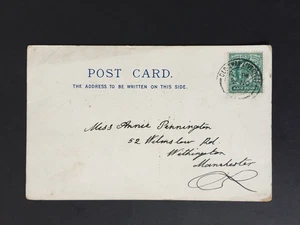 D 1903 INTERNATIONAL YACHT RACE 1901 SOUVENIR POSTCARD POSTED TO MANCHESTER - Picture 1 of 2