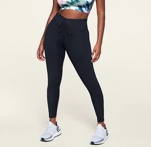 VICTORIA'S SECRET PINK TIE  WAIST COMPRESSION V LEGGING size L - Picture 1 of 5