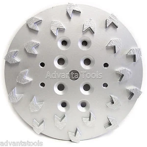 Cabezal de molienda de concreto de 10"" para amoladoras de piso Edco Blastrac - 20 segmentos de flechas - Imagen 1 de 6