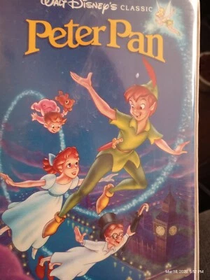Walt Disney Classics Peter Pan Black Diamond Edition VHS Rare Foto 1 de 4