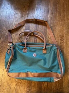 Vintage Polo Ralph Lauren Green Duffel Overnight Bag Carry On Suitcase - Picture 1 of 14