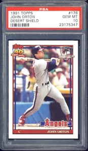 1991 Topps Desert Shield Baseball #176 John Orton PSA 10 - Picture 1 of 2