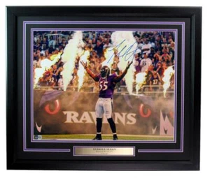 Terrell Suggs Autographed 16x20 Photo Ravens Framed Beckett 179402 - Picture 1 of 4