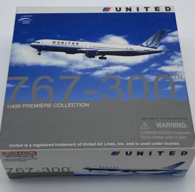 United Airlines B767-300 Dragon Wings 1:400 Scale Tulip Item Number 55563 - Image 1 of 4