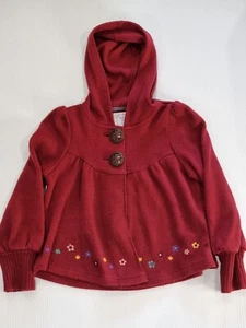 Kids Hoodie Anna Sui Mini Kids Red Button Hoodie 110 - Picture 1 of 16