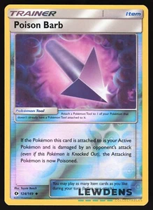 Poison Barb - 124/149 - Reverse Holo Uncommon - Sun & Moon Base - Pokemon Card - Picture 1 of 2
