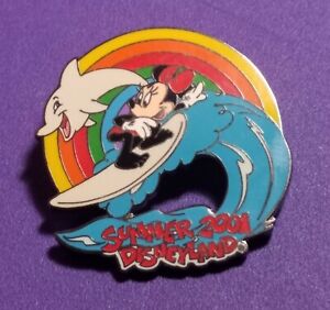 Disneyland Pin 6297 DL Minnie Mouse Summer 2001 Surfing LE 3600 WAFFLE BACK