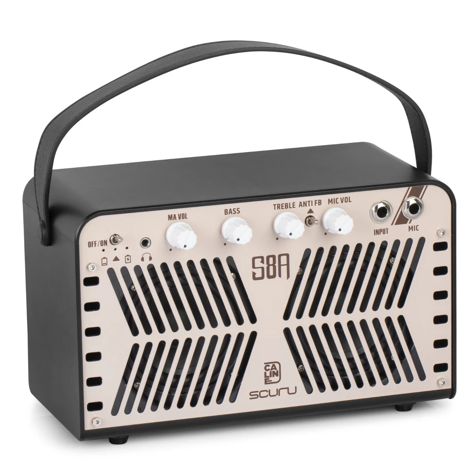 Caline Scuru S8A 20W Portable, Recharge Acoustic Guitar Amplifier with Bluetooth - Image 1 of 4