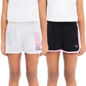 NWT Youth 2-Pack Girls Puma All Day Comfort shorts - Picture 1 of 10