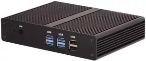 Linux Ubuntu Fanless Mini PC Intel N3150 8GB RAM 128GB SSD Dual-HDMI Dual-LAN - Picture 1 of 6