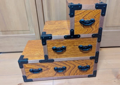 Cajonera Japonesa Vintage Madera Paso Tansu Showa Estilo Retro Usado Foto 1 de 4