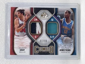 2009-10 SP Game Used Aaron Gray & Hilton Armstrong Combo Materials #27/99 - Picture 1 of 1