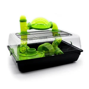 Nagerkäfig Alex + Zubehör grün Goldhamster Maus Kleintier Maße 58x38x42cm Neu - Bild 1 von 7