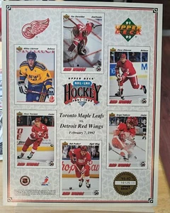 # 10125 1992 Toronto Maple Leafs vrs Detroit Red Wings 2.7.92 foglio ponte superiore - Foto 1 di 1