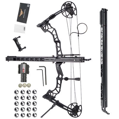 Archery Compound Bow 35-70lbs Rapid Bow Launcher Set Hunting Shooting Target - Image 1 of 4