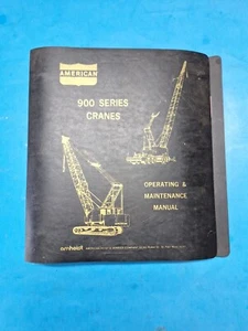 AMERICAN HOIST 900 700 500 400 SERIES CRANE OPERATION & MAINTENANCE MANUAL BOOK - Picture 1 of 9