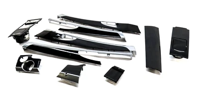 Porsche Panamera 2012 (970 G1) juego de molduras de tablero de puerta delantera izquierda trasera derecha (negro) Foto 1 de 4