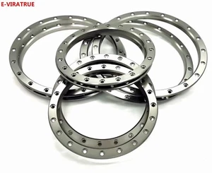 Alu outer&Inner Lock Ring For PRO-Line MX43Tire For TRAXXAS XMAXX/XRT 1/5 8pcs - Picture 1 of 3