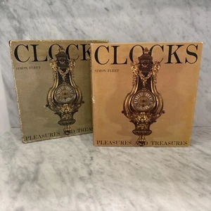Clocks Pleasures and Treasures by Simon Fleet 1961 Hardcover in Slipcase - Picture 1 of 19