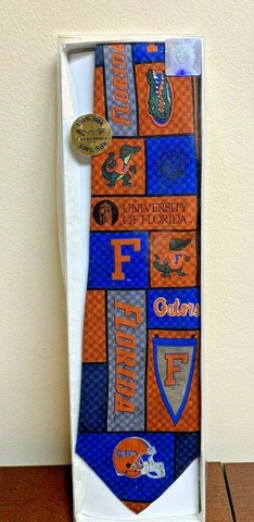 New - Vintage Eagle University of Florida Gators Tie UF Football -100% Silk Cover