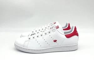 Adidas Stan Smith Women's Size 8.5 Lace Up White Pink Casual Shoes IE0460 - Picture 1 of 11