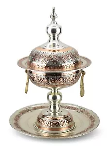 Copper Brazier Decorative, Handmade , Ornamental, Made to Order, 23x40 cm - Picture 1 of 4
