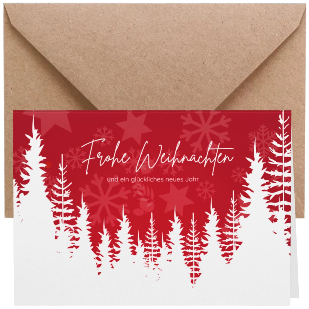 3D Weihnachtskarte Mit Pop-up Baum – Klappkarte Inkl. Umschlag, Perfektes Weihnachtsgeschenk