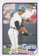 1989 Topps #320 Lou Whitaker - Detroit Tigers