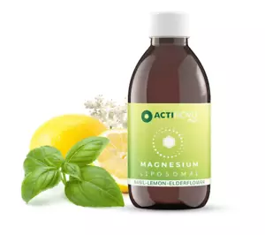 Actinovo magnesio liposomal + albahaca, limón y flor de saúco 250 ml - Imagen 1 de 1