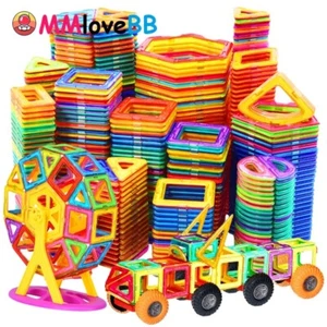 Magnetic Building Blocks for Kids Big Size Educational Toys Boys Girls DIY Gift - Picture 1 of 27