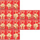108 Pcs Red Decorations Year Of The Rabbit Envelope Cartoon