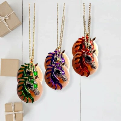 Девочек со стразами единорог подвеска ожерелье  - Изображение 1 из 4