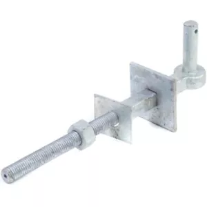 CHARNIÈRE DE PORTE X2 crochet à boulonner plaque carrée broches extra large galvanisé poste agricole Royaume-Uni - Photo 1/13