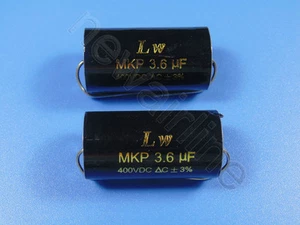 2pcs 400V 3.6uF MKP Crossover Metallized Polypropylene Non-Polarized Capacitor - Picture 1 of 1