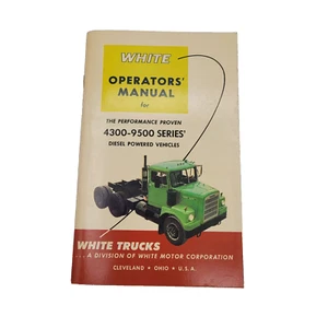Vintage White Trucks Owner Operators Manual 4300-9500 Series Semi Big Rig RARE - Bild 1 von 7